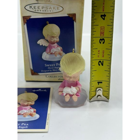 VTG 2004 Hallmark Ornament Sweet-Pea 17th in the Mary's Angels Series Keepsake - Picture 3 of 5